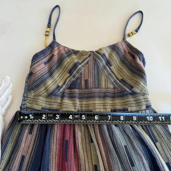 Roxy || Little Girl's Dress Pastel Ikat Style Surf Sun Coastal Sz Small - Picture 10 of 12